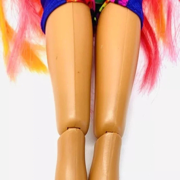 MATTEL BARBIE Doll Pink Orange Articulated Elbows Knees Bodysuit Outfit 12"Tall - Picture 10 of 11